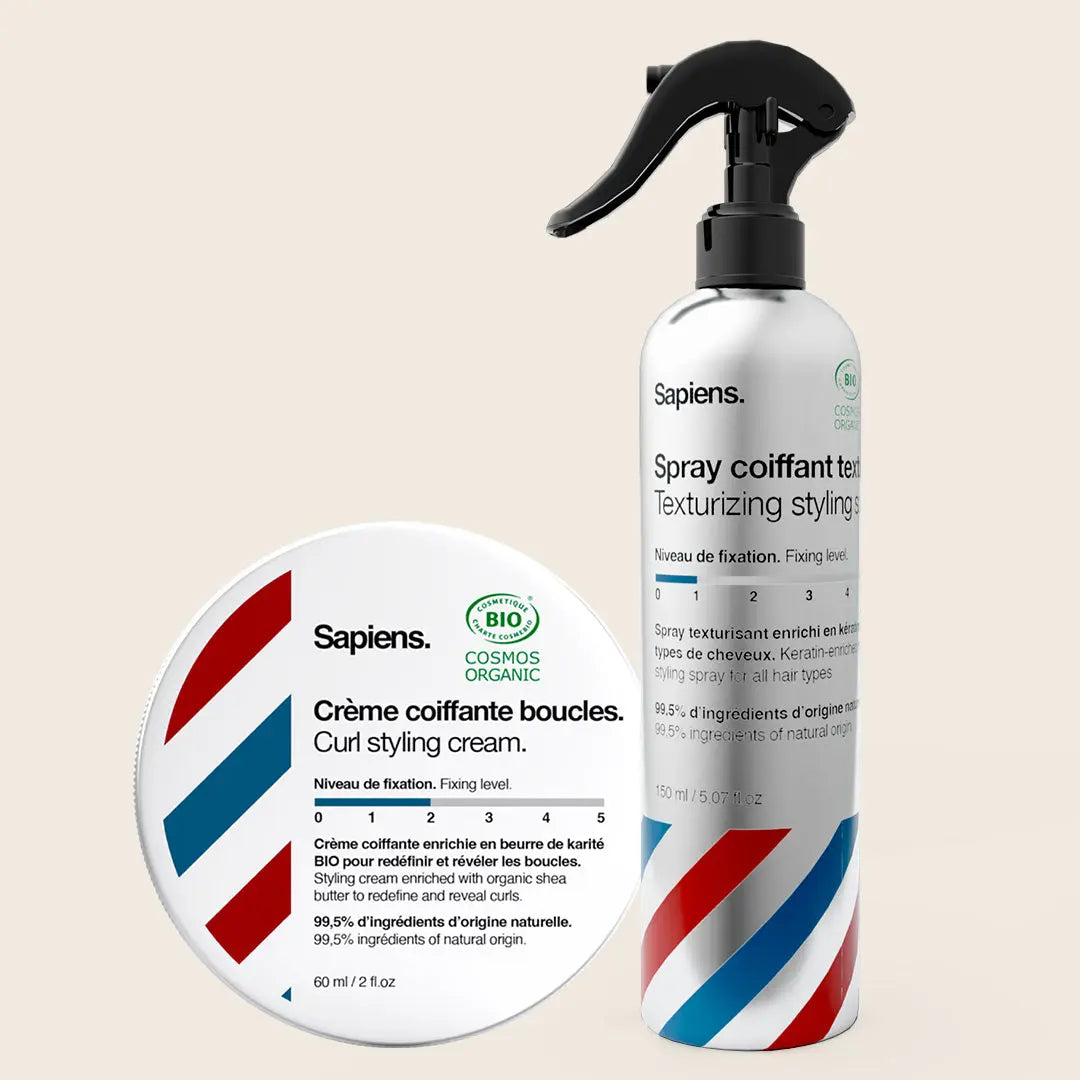 Crème Boucles + Spray Coiffant - Sapiens