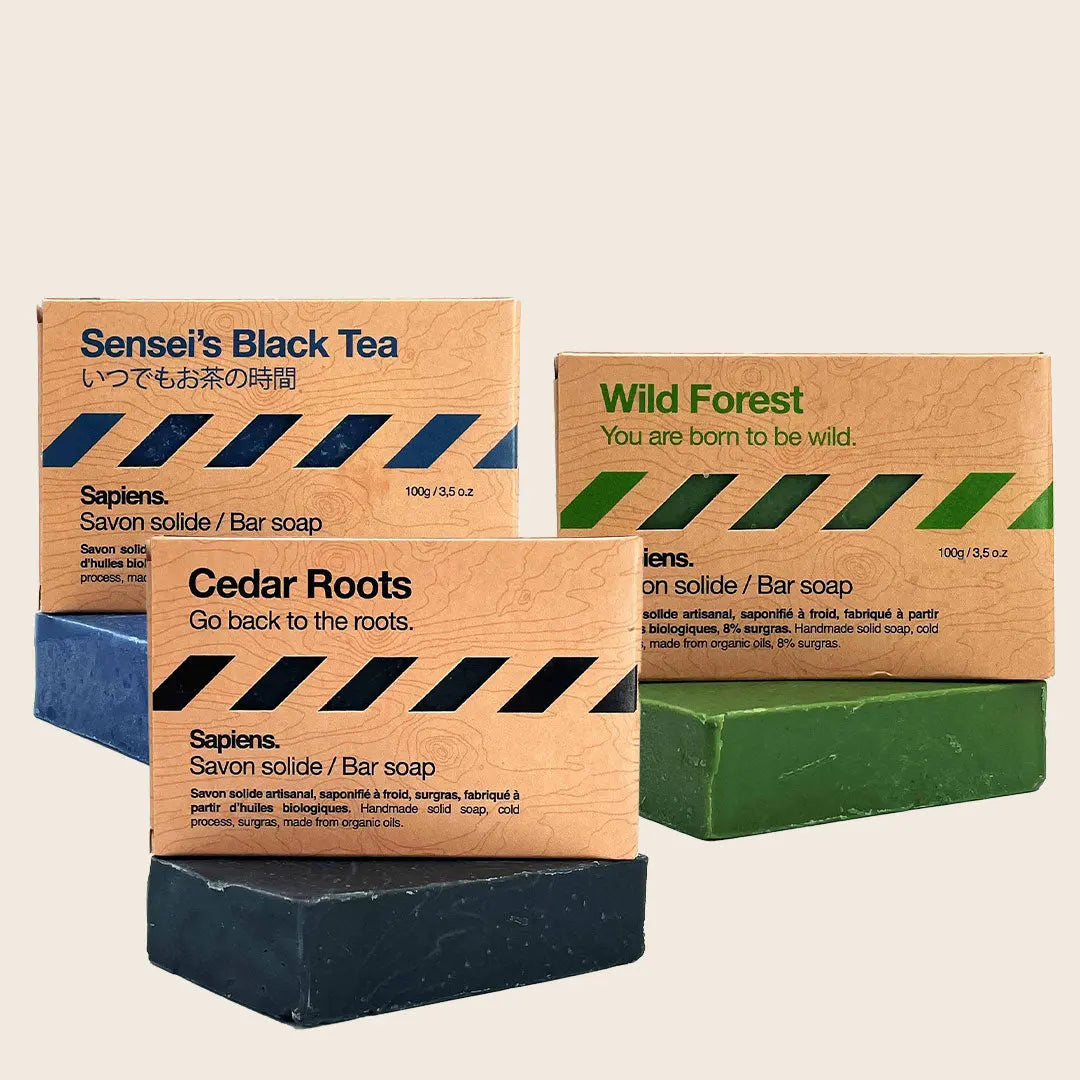Pack 3 Savons - Boisé - Sapiens