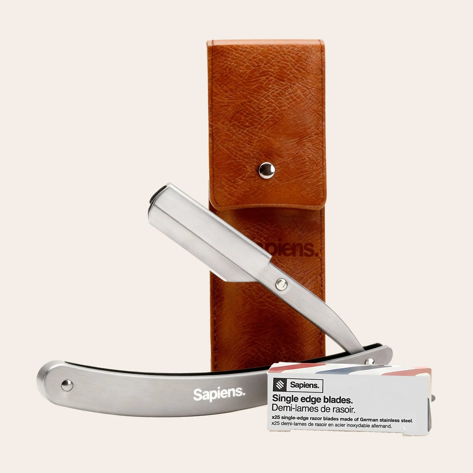 Rasoir de barbier - Argent - Sapiens