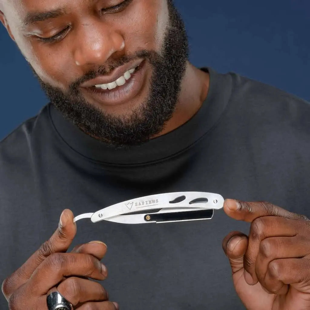 Rasoir de barbier - Argent - Sapiens