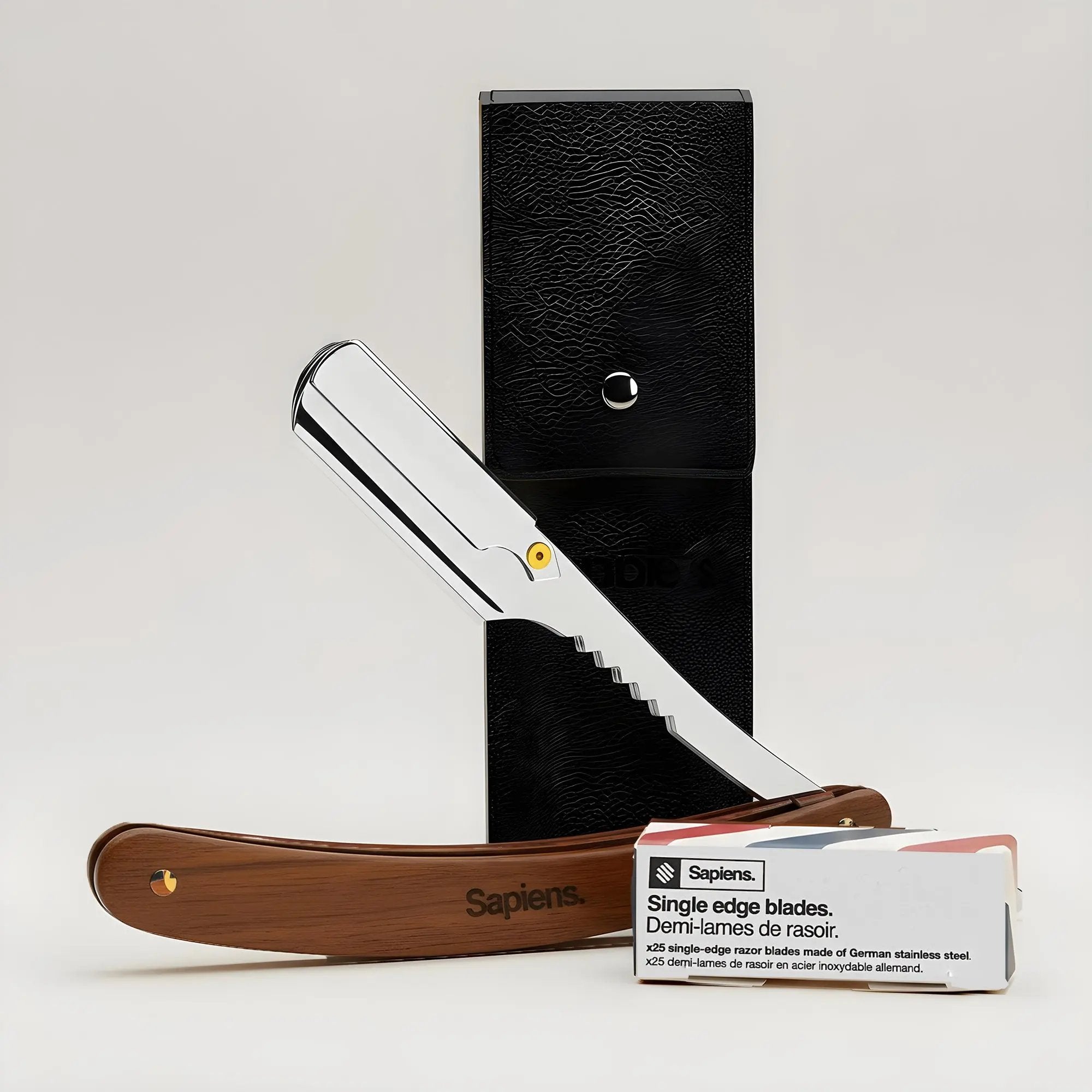 Rasoir de barbier - Bois - Sapiens