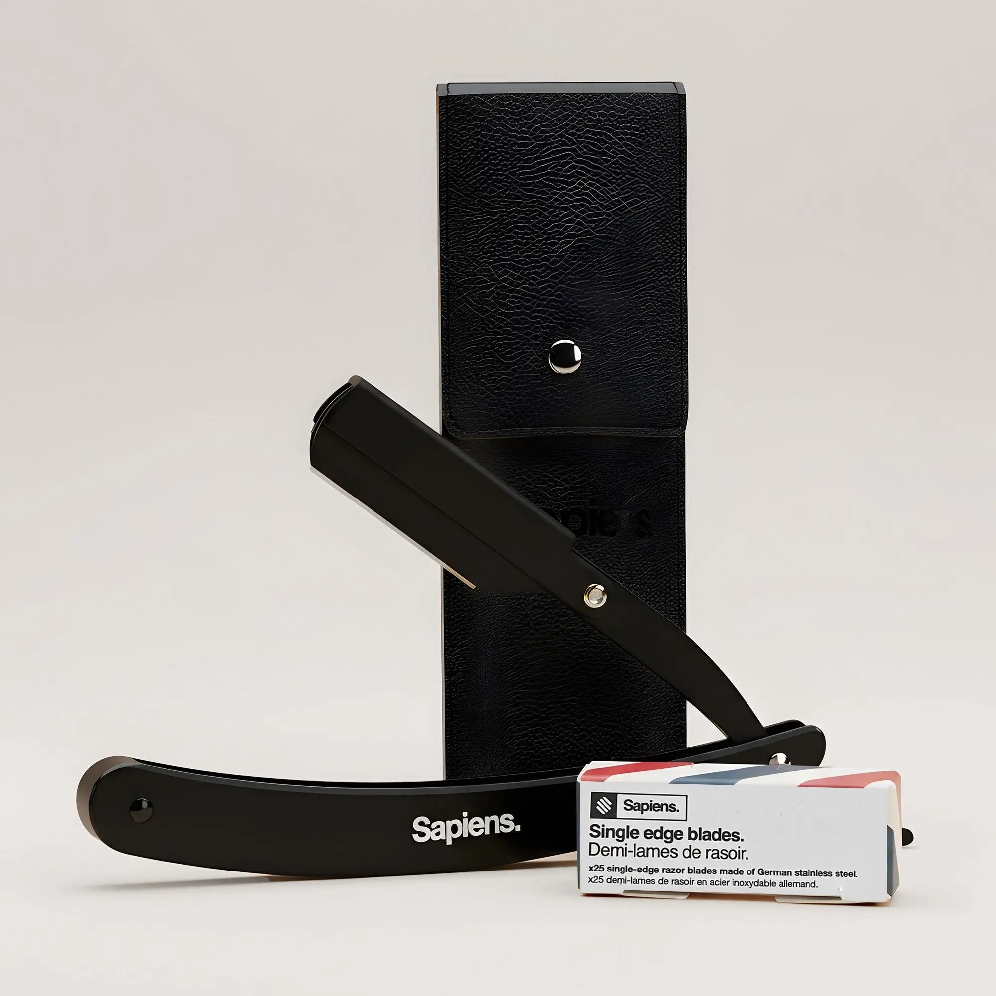 Rasoir de barbier - Noir - Sapiens