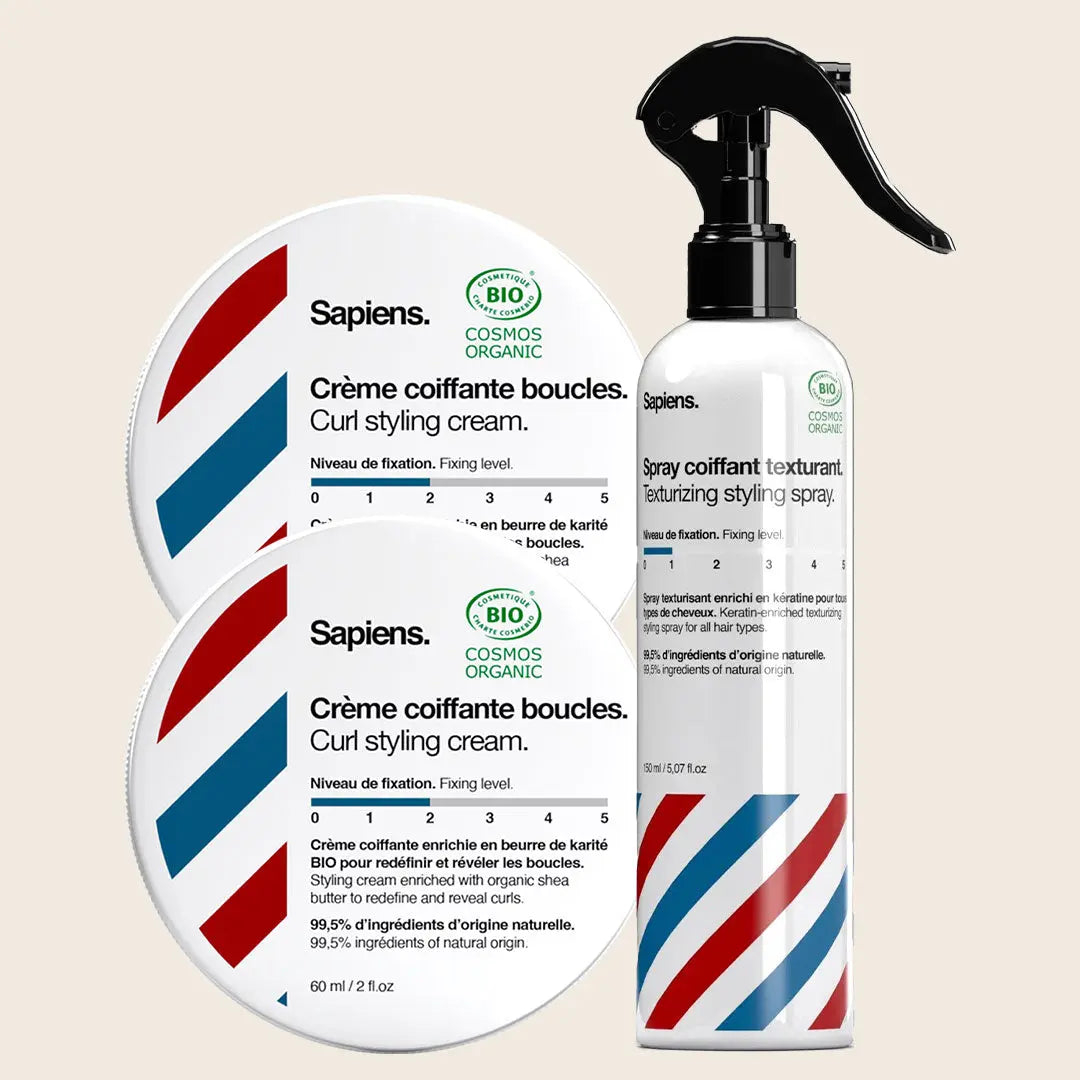 Crème Boucles + Spray Coiffant - Sapiens