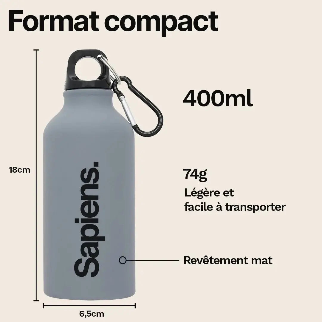 Gourde en Aluminium 400ml - Sapiens