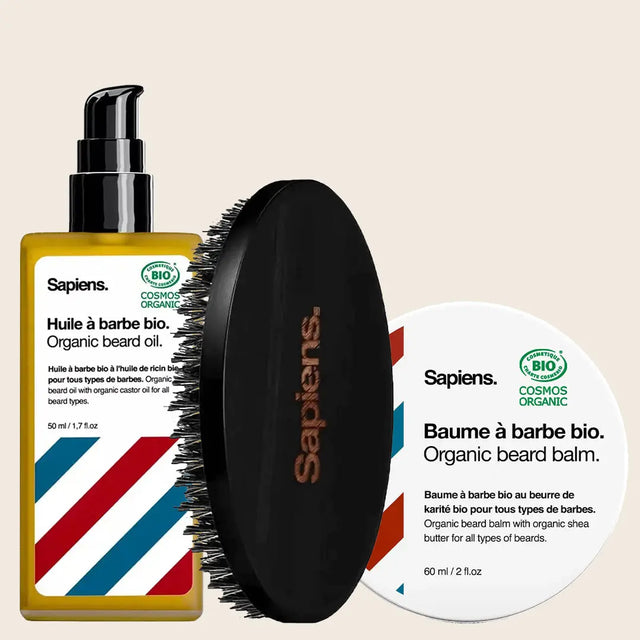 Huile + Baume + Brosse à barbe - Sapiens