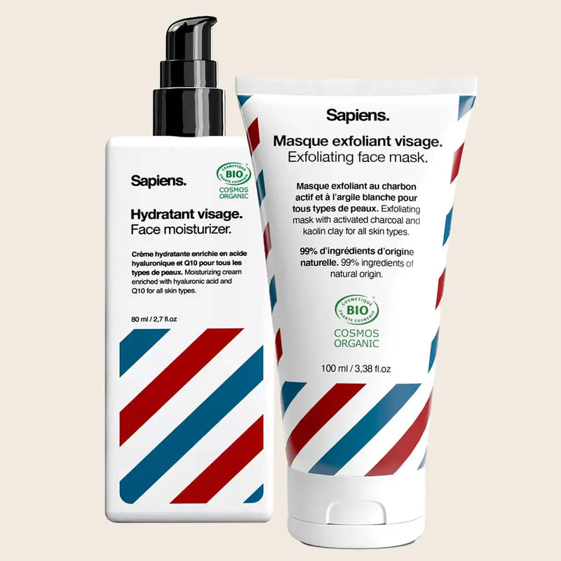 Hydratant + Masque Exfoliant Visage - Sapiens