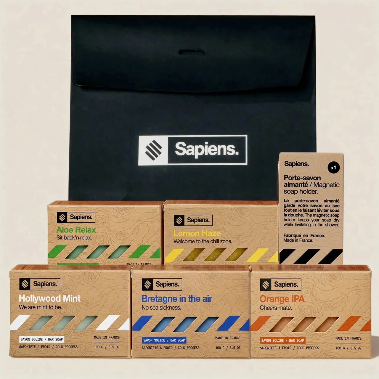 Kit Cadeau - Savons 5 Senteurs - Sapiens