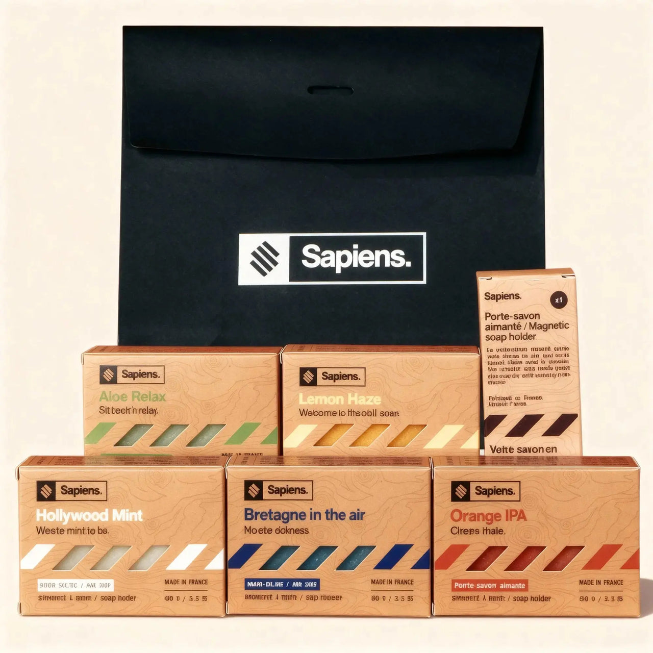 Kit Cadeau - Savons 5 Senteurs - Sapiens
