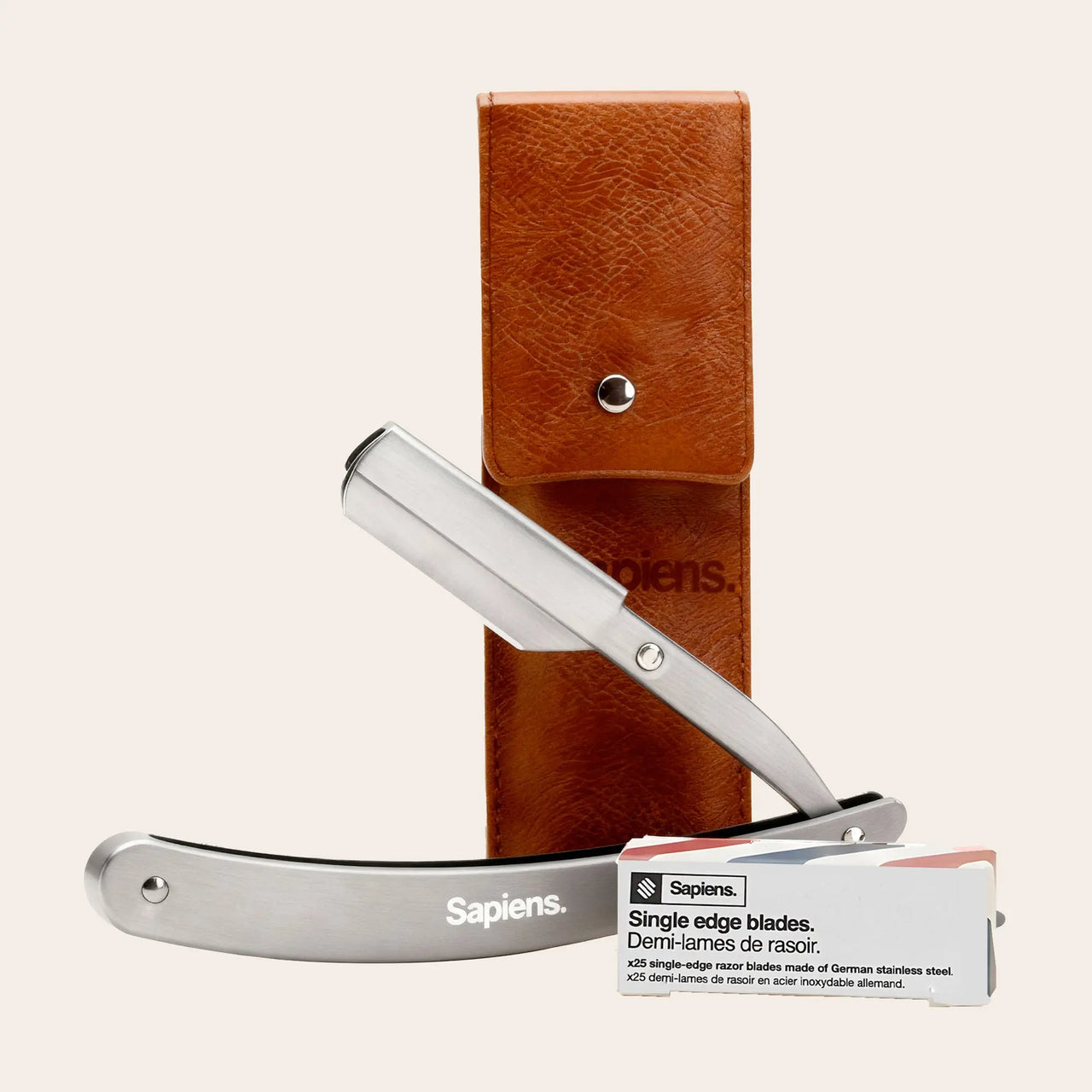 Rasoir de barbier - Argent - Sapiens