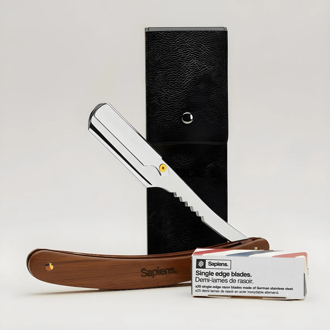 Rasoir de barbier - Bois - Sapiens