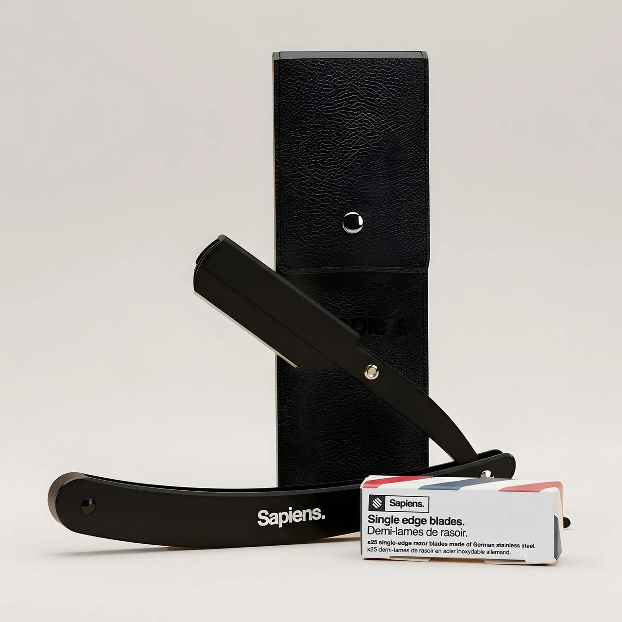 Rasoir de barbier - Noir - Sapiens
