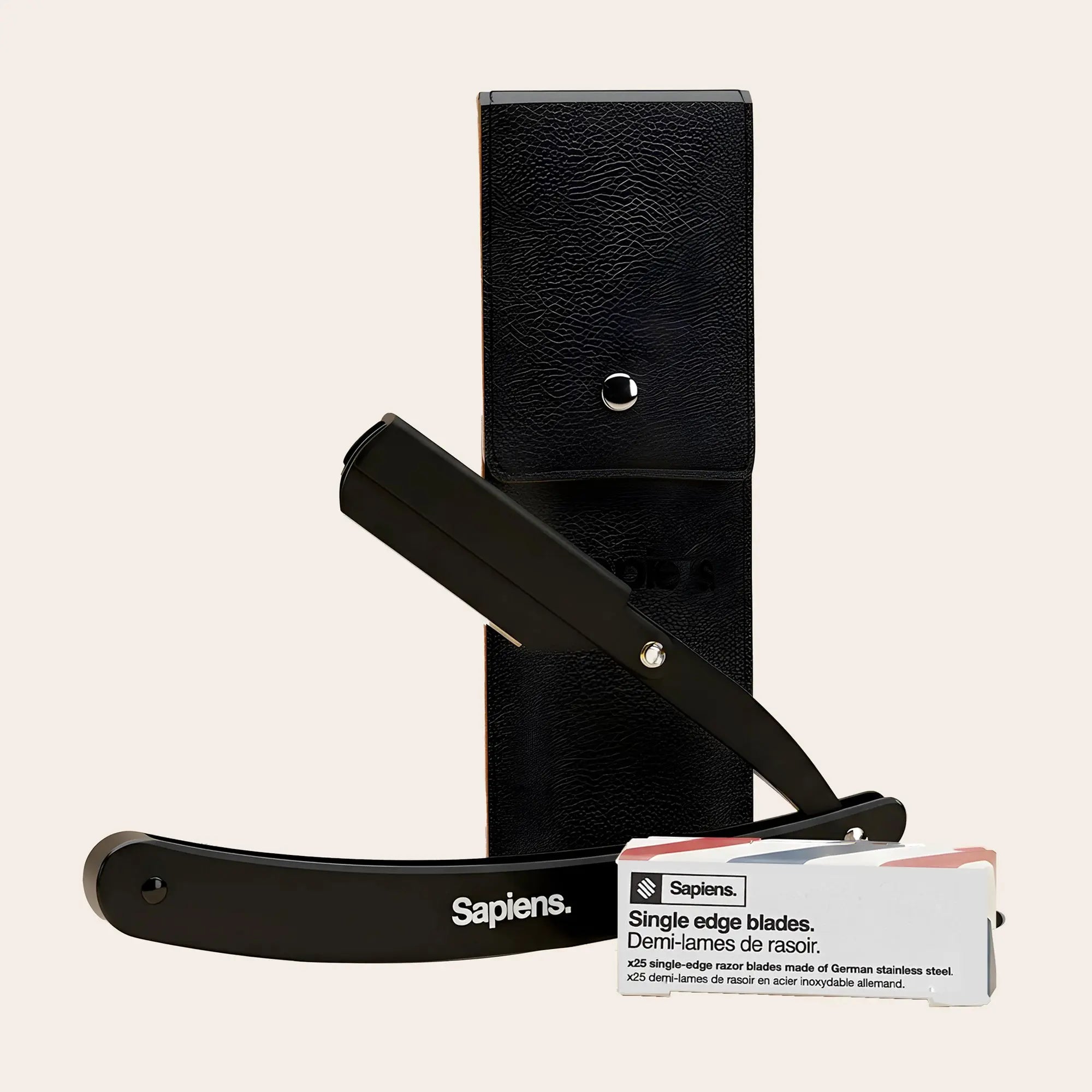 Rasoir de barbier - Noir - Sapiens